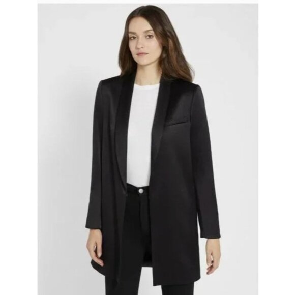 Alice + Olivia Black Jace Oversized Blazer Size Medium - Picture 4 of 10